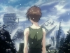 Heero looks at the destroyed building
